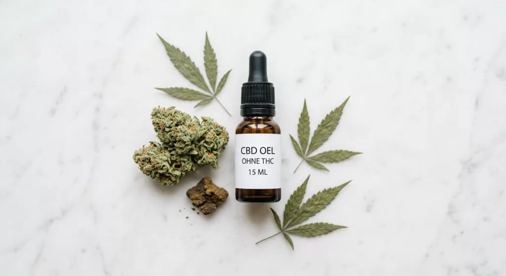 CBD-Blüten, Harz und CBD-Öl ohne THC – Sortiment einer europäischen CBD-Boutique