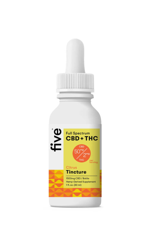 Five Full Spectrum CBD + THC Oil